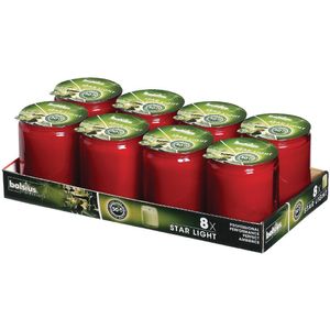 Starlight Jar Candle Red (Pack of 8) - GJ468  - 2