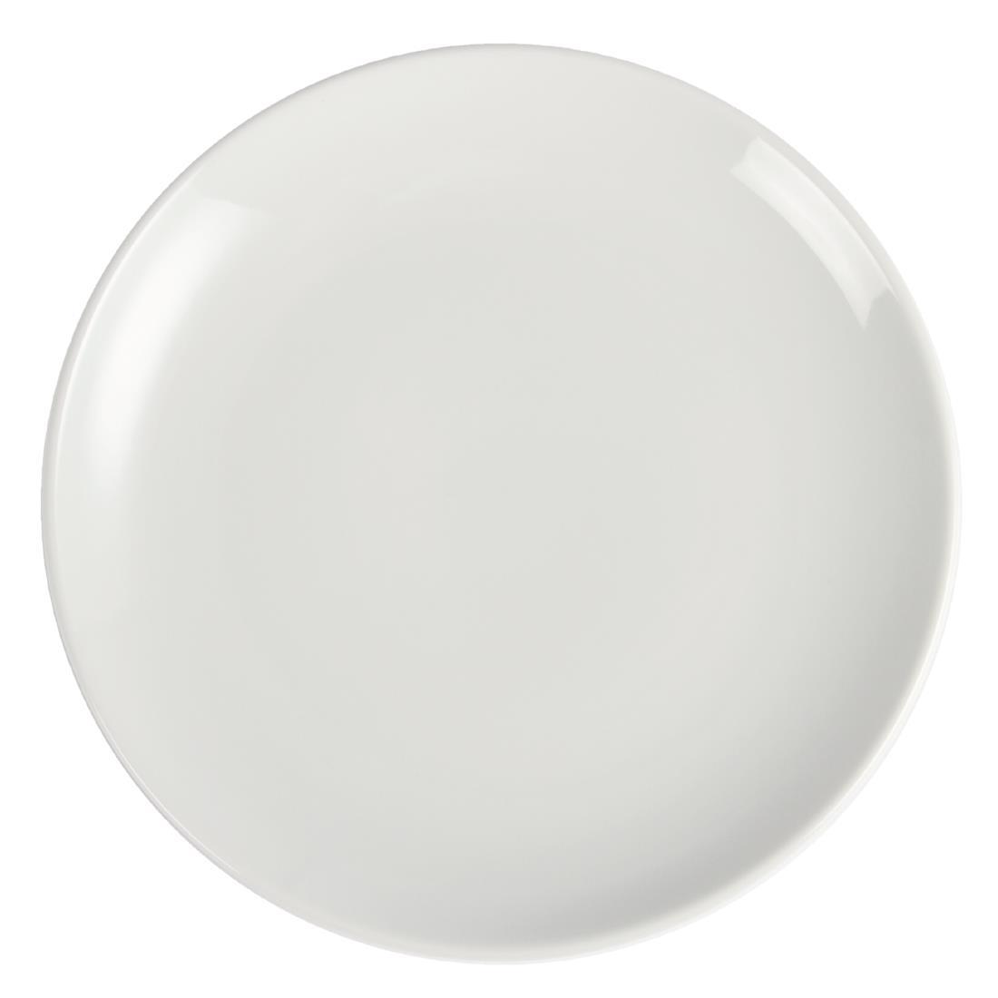 Olympia Whiteware Coupe Plates 230mm (Pack of 12) - U078  - 4