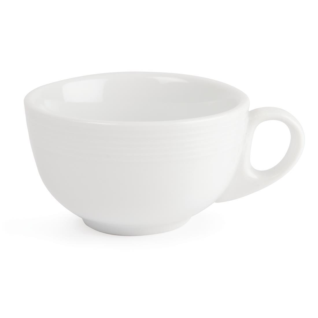 Olympia Linear Cappuccino Cups 206ml (Pack of 12) - U086  - 2