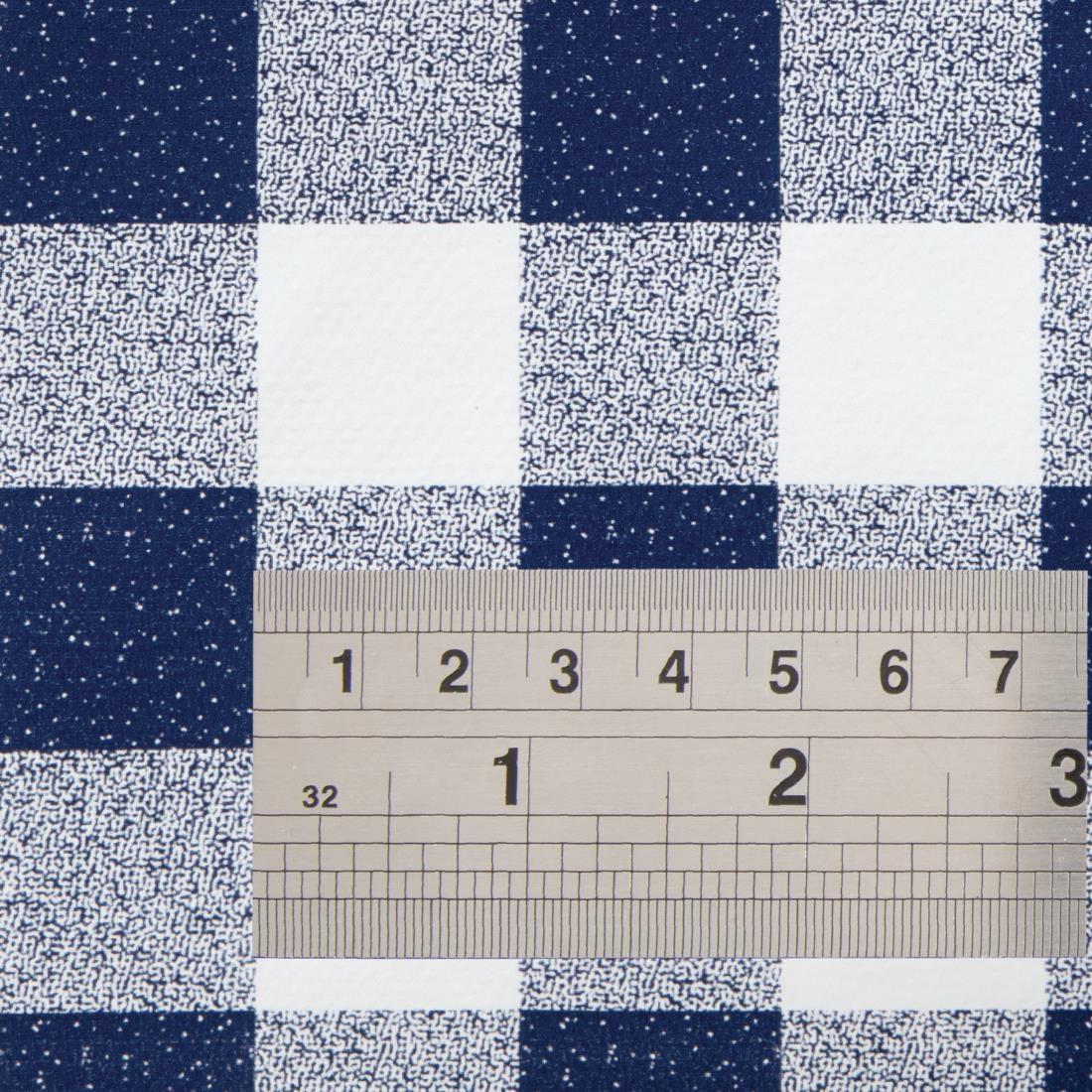 PVC Chequered Tablecloth Blue 54 x 90in - E791  - 3