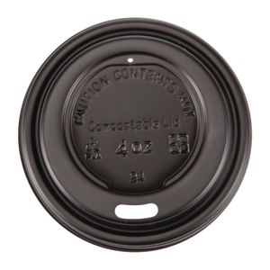 Fiesta Compostable Espresso Cup Lids 113ml / 4oz (Pack of 50) - DY982  - 1