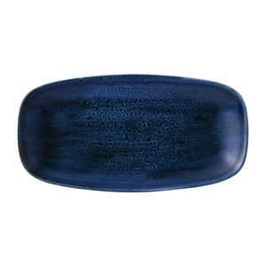 Stonecast Plume Ultramarine Chefs' Oblong Plate No. 3 11 3/4 x 6 " (Pack of 12) - FJ953  - 1