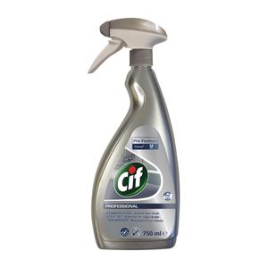Cif Pro Formula Glass and Stainless Steel Cleaner Ready To Use 750ml (6 Pack) - FB594  - 1