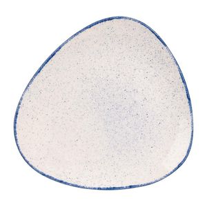 Churchill Stonecast Hints Triangular Plates Indigo Blue 265mm (Pack of 12) - DS581  - 1