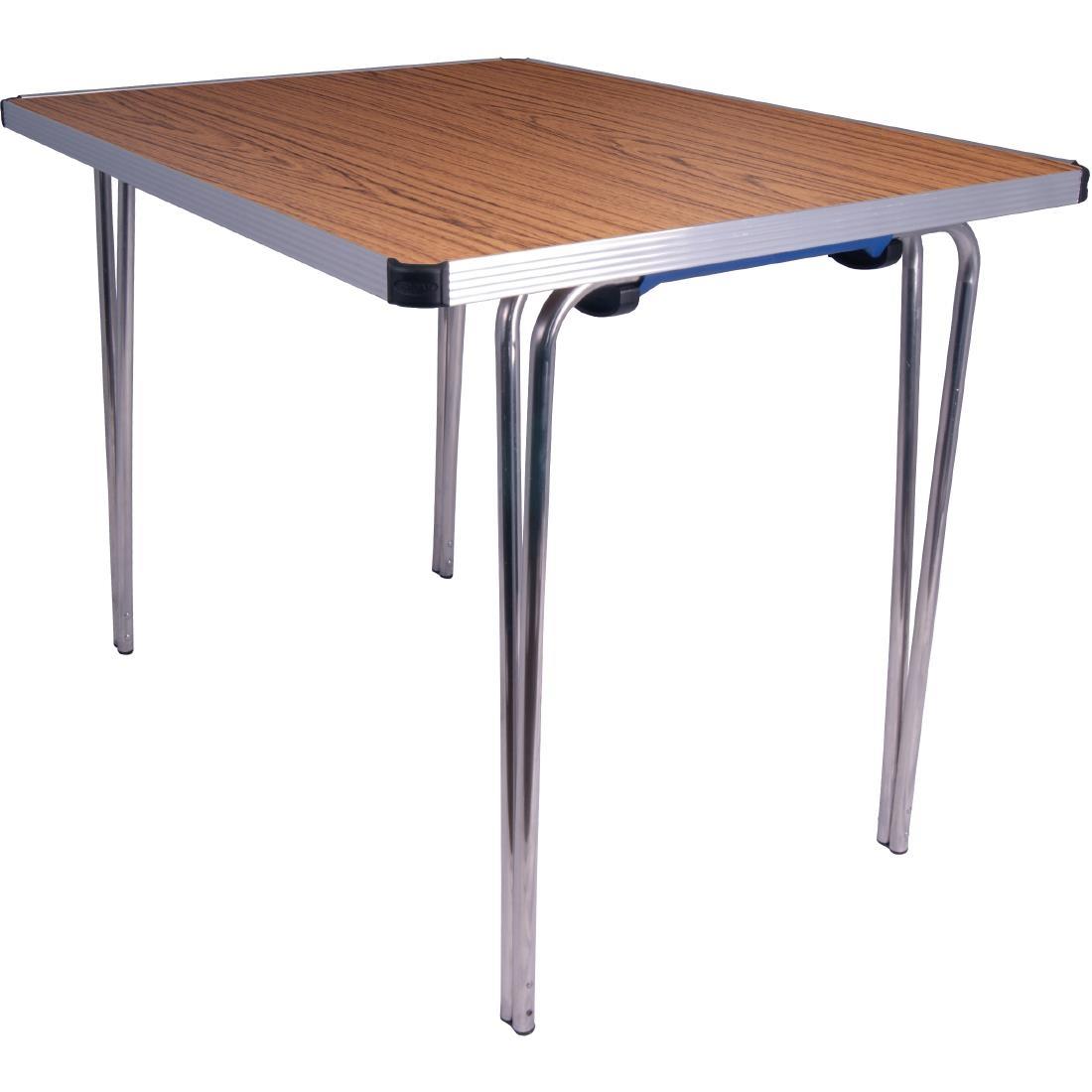 Gopak Contour Folding Table Teak 3ft - DM695  - 1