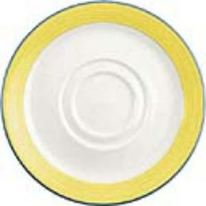 Steelite Rio Yellow Saucers 145mm (Pack of 36) - V2953  - 1