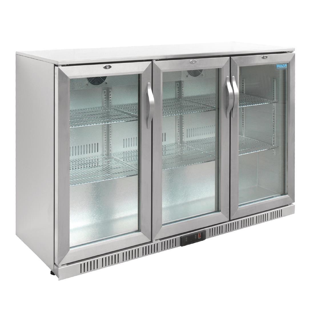 Polar G-Series Back Bar Cooler with Hinged Doors Stainless Steel 330Ltr - GL009  - 9