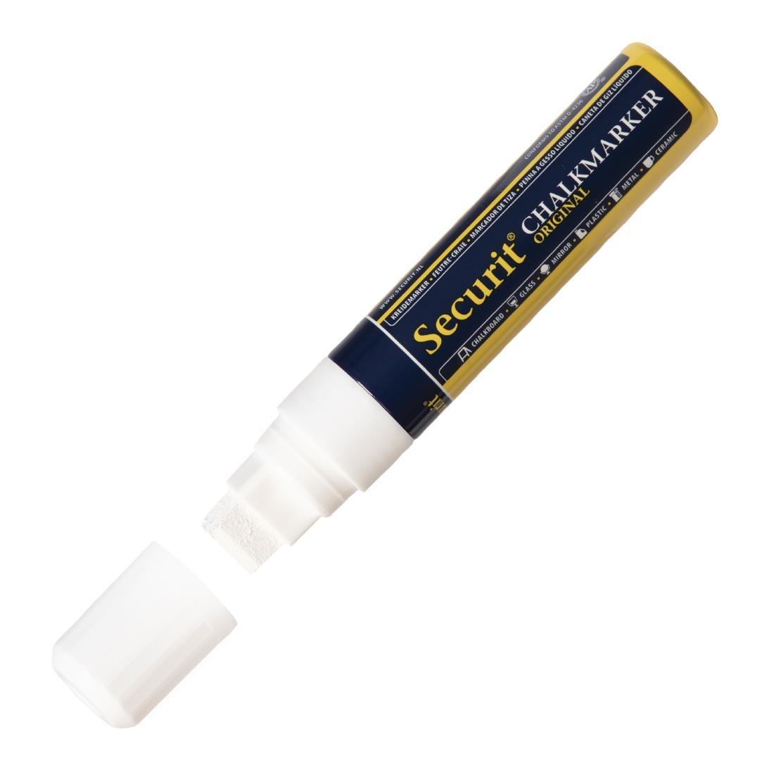Securit 15mm Liquid Chalk Pen White - P538  - 1