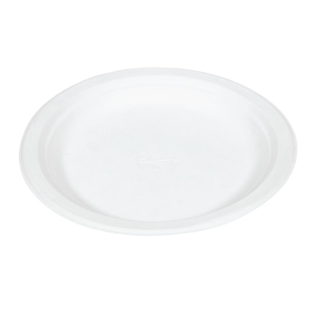 Huhtamaki Compostable Moulded Fibre Chinet Plates 220mm (Pack of 125) - CM148  - 2