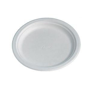 Huhtamaki Compostable Moulded Fibre Chinet Plates 240mm (Pack of 100) - CM149  - 1