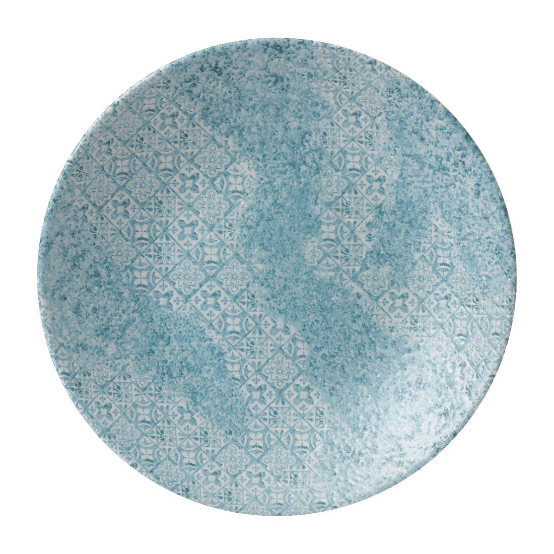 Churchill Med Tiles Deep Coupe Plates Aquamarine 279mm (Pack of 12) - FD897  - 2