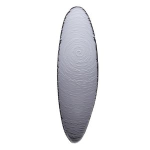 Steelite Scape Smoked Glass Oval Platters 400mm (Pack of 6) - VV722  - 1