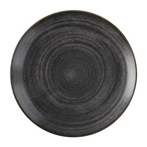Churchill Stonecast Raw Evolve Coupe Plate Black 260mm (Pack of 12) - FS837  - 1
