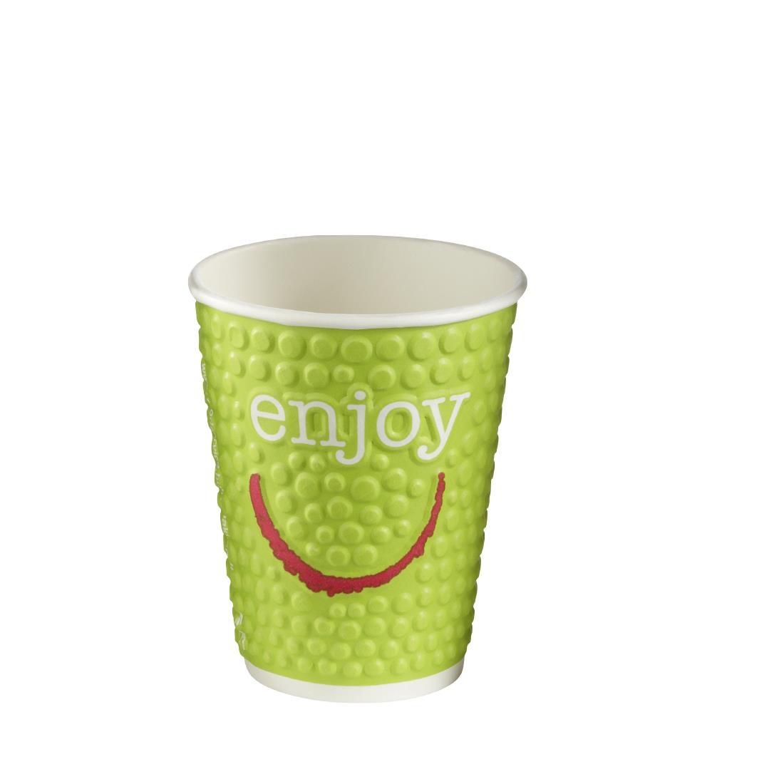 Huhtamaki Enjoy Double Wall Disposable Hot Cups 225ml / 8oz (Pack of 875) - CM573  - 1