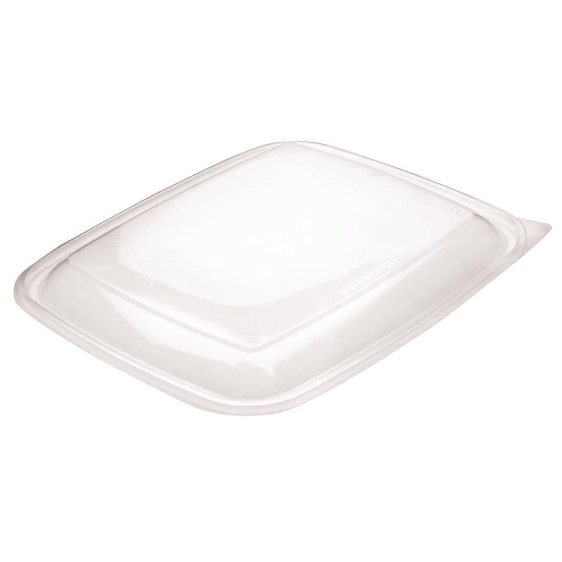Fastpac Large Rectangular Food Container Lids 1350ml / 48oz (Pack of 150) - DW785  - 1