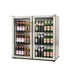Autonumis EcoChill Double Hinged Door Maxi Back Bar Cooler, St/St A210106 - GN381  - 1