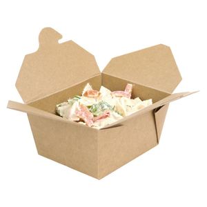 Fiesta Compostable Paperboard Food Cartons 600ml / 21oz (Pack of 400) - FB673  - 2