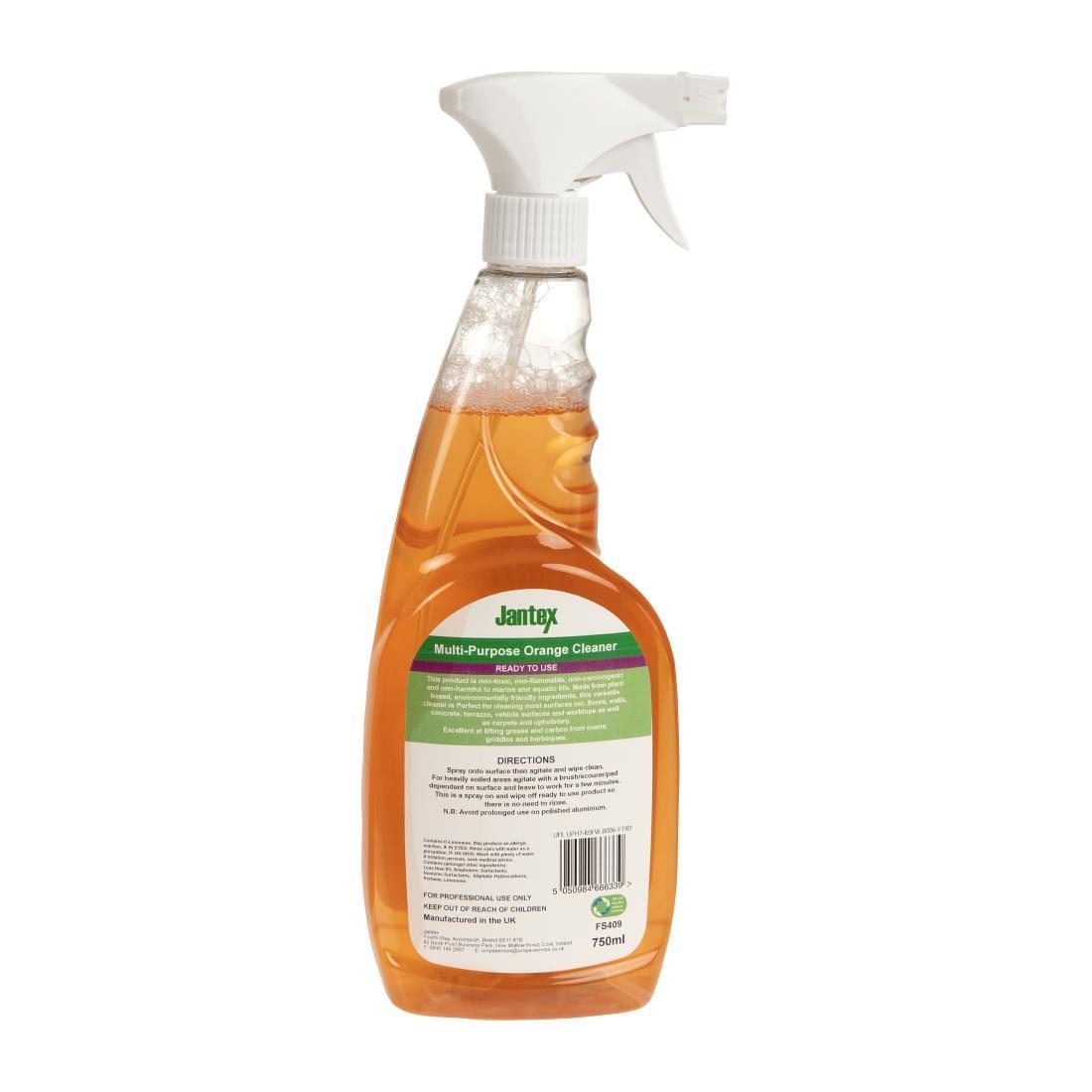 Jantex Green Orange Multipurpose Cleaner Ready To Use 750ml - FS409  - 3
