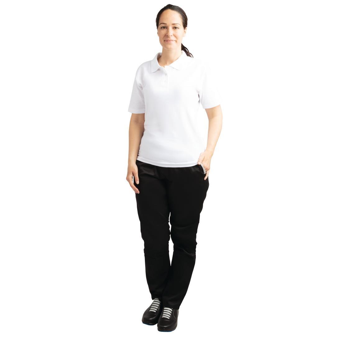 Ladies Polo Shirt White XL - BB473-XL  - 1
