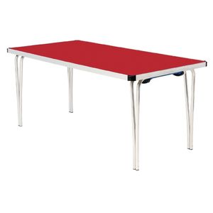 Gopak Contour Folding Table Red 6ft - DM948  - 1