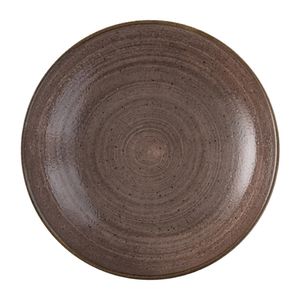 Churchill Stonecast Raw Evolve Coupe Bowl Brown 248mm (Pack of 12) - FS850  - 1