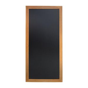 Securit Slim Wall Mounted Blackboard 1200 x 560mm Teak - Y860  - 1