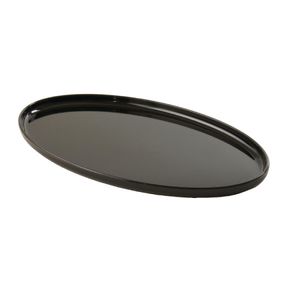 Small Black Oval Tray - CD166  - 1