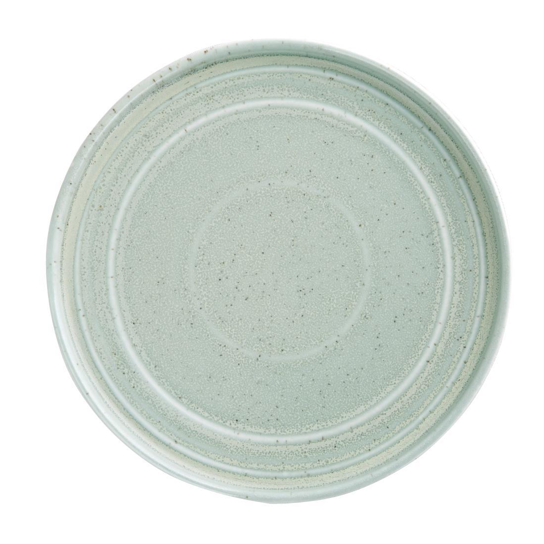 Olympia Cavolo Flat Round Plates Spring Green 220mm (Pack of 6) - FB563  - 1