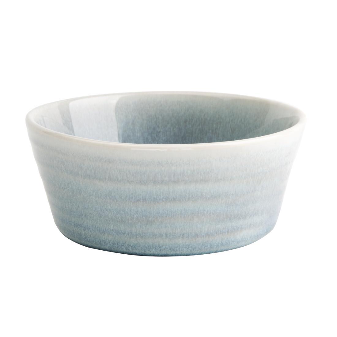 Olympia Cavolo Flat Round Bowls Ice Blue 143mm (Pack of 6) - FB565  - 1