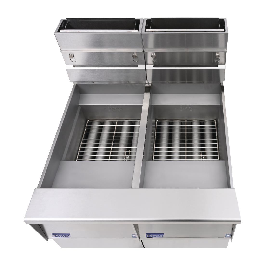 Pitco Twin Tank Solstice LPG Fryer with Filter Drawer SG14RS/FD-FF - FS128-P  - 5