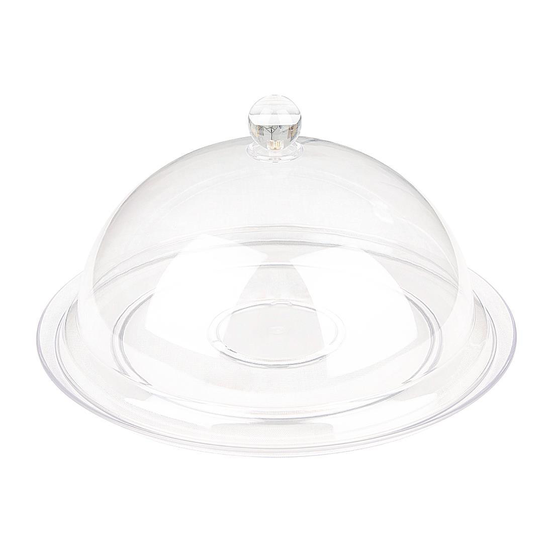 Olympia Kristallon Polycarbonate Domed Cover Clear 260(Ø) x 115(H)mm - FE471  - 2