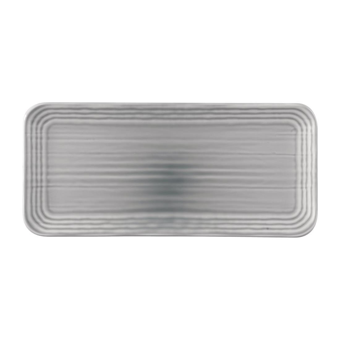 Dudson Harvest Norse Organic Coupe Rect Platter Grey 338x155mm (Pack of 6) - FS799  - 1