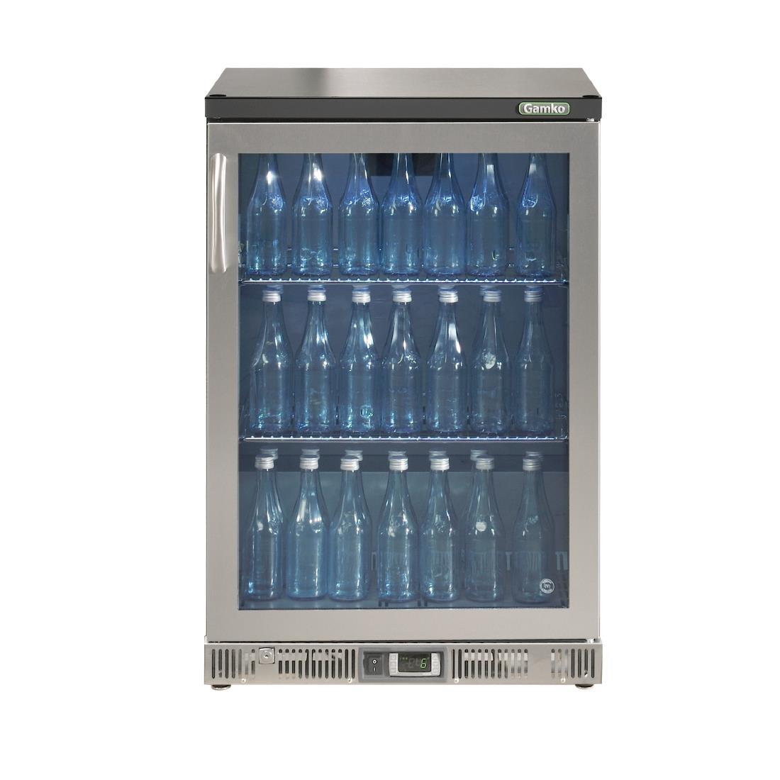 Gamko Bottle Cooler - Single Hinged Door 150 Ltr Stainless Steel - CE558  - 2