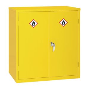 Hazardous Substance Cabinet Double Door Yellow 30Ltr - CD997  - 1