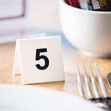 Table Numbers Holders & Signs