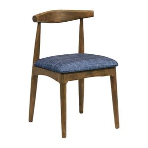 Austin Dining Chair Weather Oak with Helbeck Midnight Seat (Pack of 2)