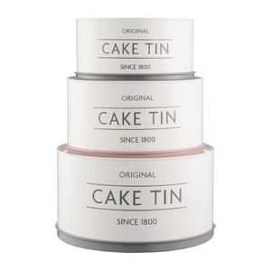 Mason Cash Innovative Kitchen Collection Set of 3 Cake Storage Tins