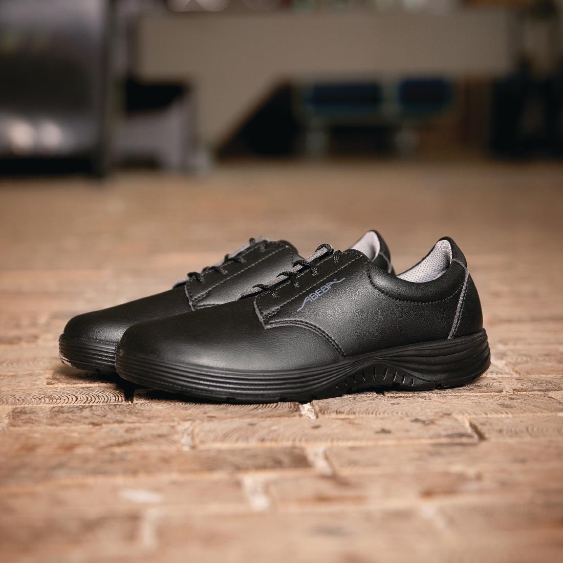 Abeba X-Light Microfiber Lace Up Safety Shoe Black 45