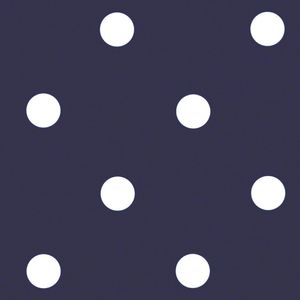 PVC Polka Dot Tablecloth Blue 54 x 70in