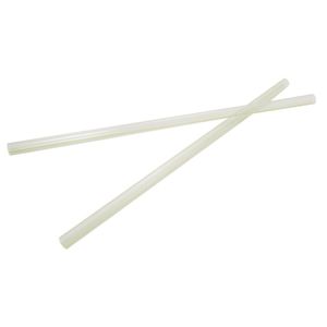 Vegware Compostable PLA Jumbo Straws Green Stripes (Pack of 4800)