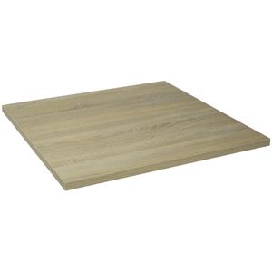 Lamidur Pre-drilled Square Table Topsawcut Oak Finish 600mm