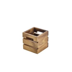 Genware Acacia Wood Box/Riser 12cm - RSR-W1212 - 1