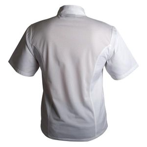Coolback Press Stud Jacket (Short Sleeve) White XL - NJ21-XL - 1