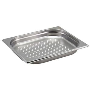 Perforated St/St Gastronorm Pan 1/2 - 40mm Deep - GNP12-40 - 1