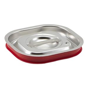 St/St Gastronorm Sealing Pan Lid 1/6 - GN16-SLID - 1