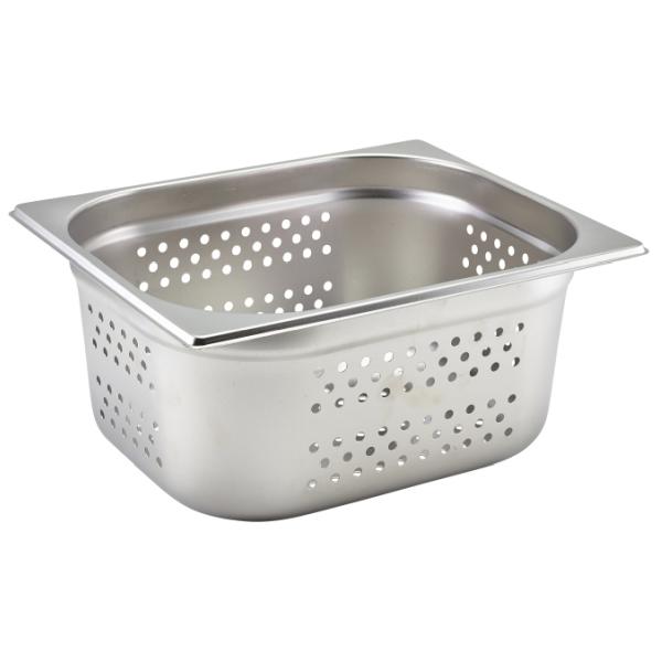 GenWare Perforated St/St Gastronorm Pan 1/2 - 150mm Deep - GNP12-150 - 1