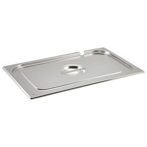 St/St Gastronorm Pan Notched Lid 1/1 - GN11-NLID - 1