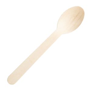 Fiesta Compostable Individually Wrapped Wooden Spoons (Pack of 500) - CH084