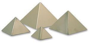 Matfer S/S X6 Pyramide Mould - 0.05L - 341111 - 11793-01