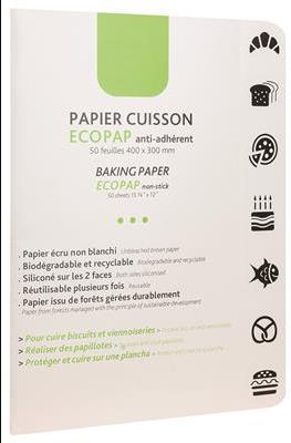 Matfer Ecopap Silicon Baking Paper - 530 x 330mm QTY500 - 320213 - 10829-01